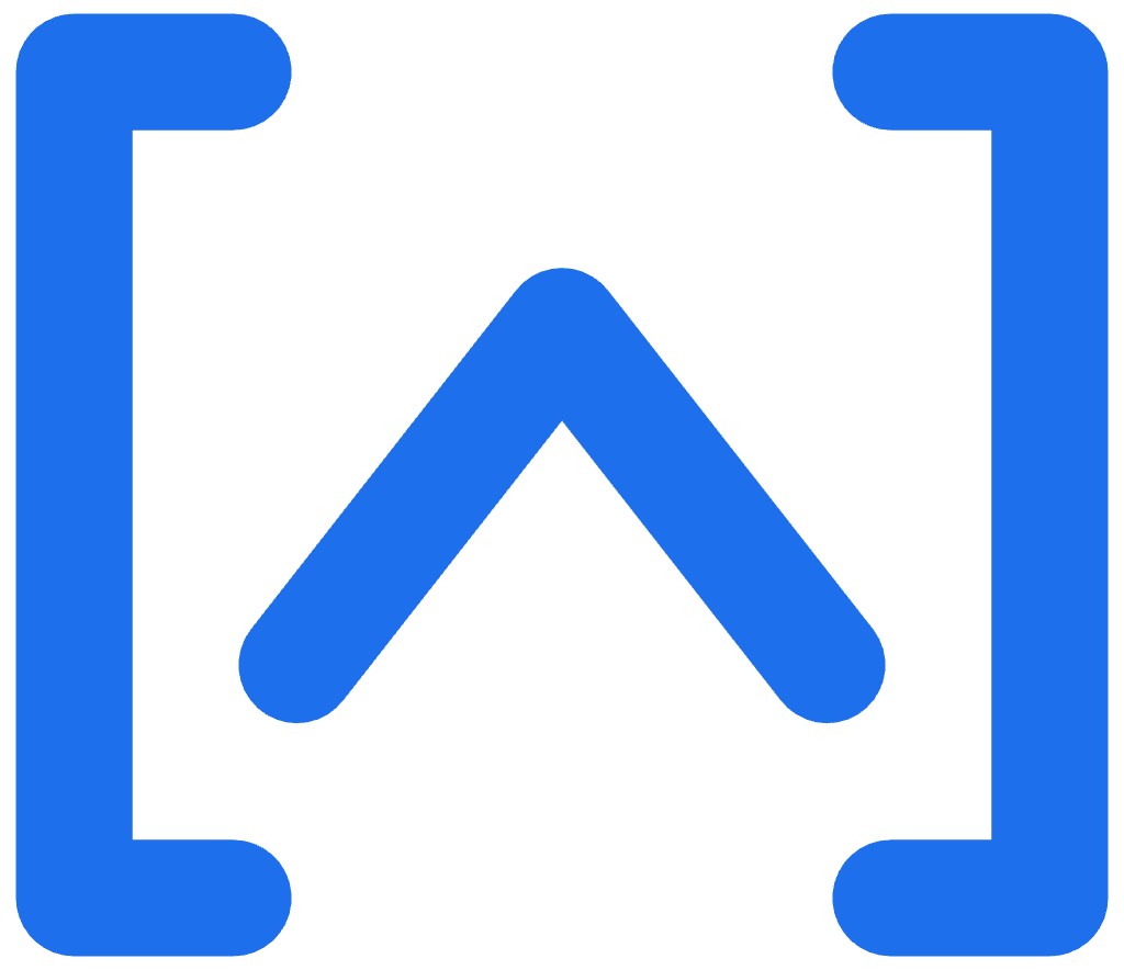 Bracket mark, blue