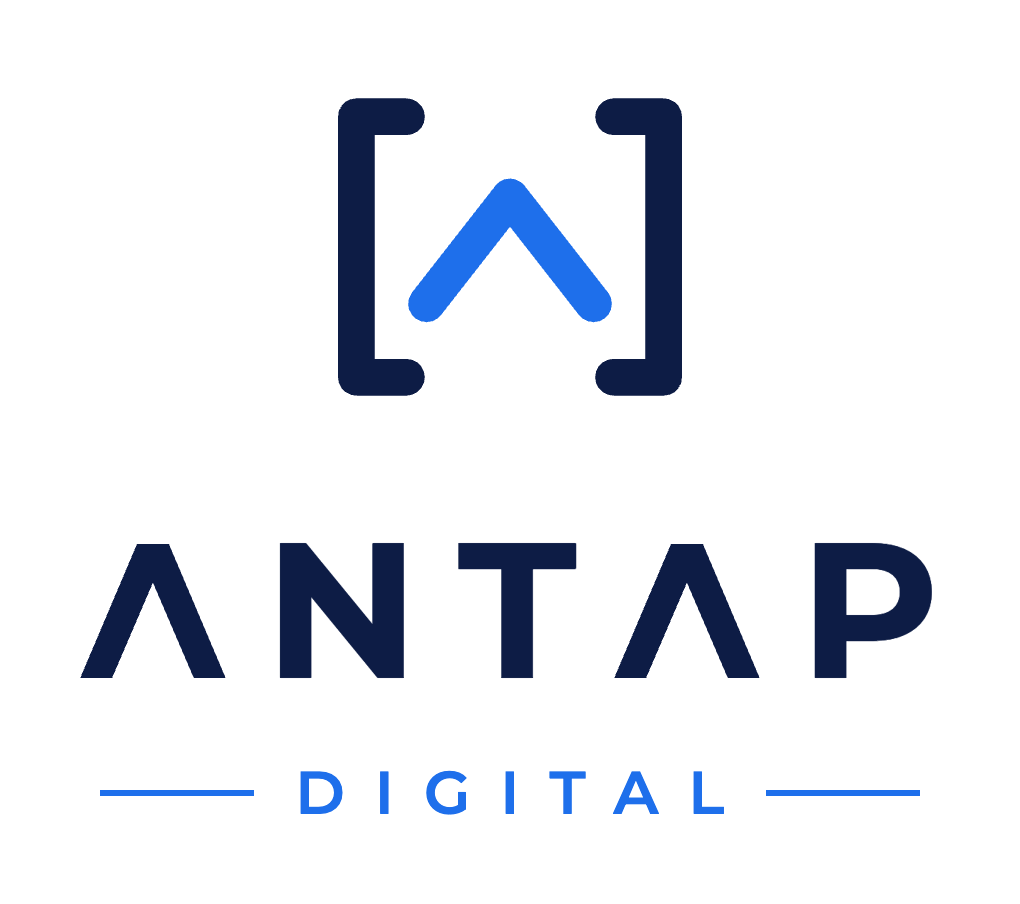 Antap Digital stacked logo in full colour