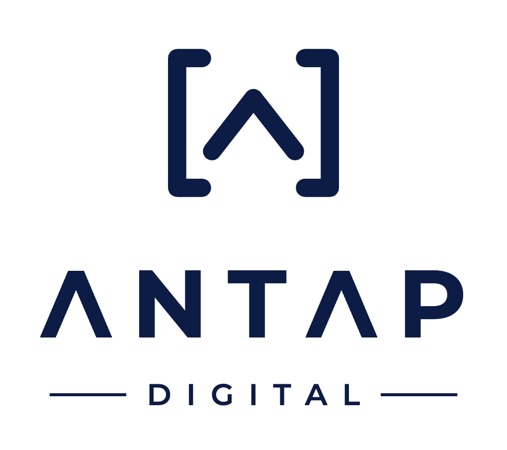 Stacked logo, navy